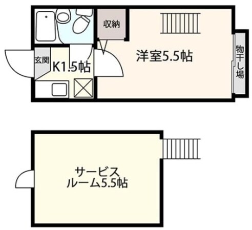 セシール武蔵野の物件間取画像